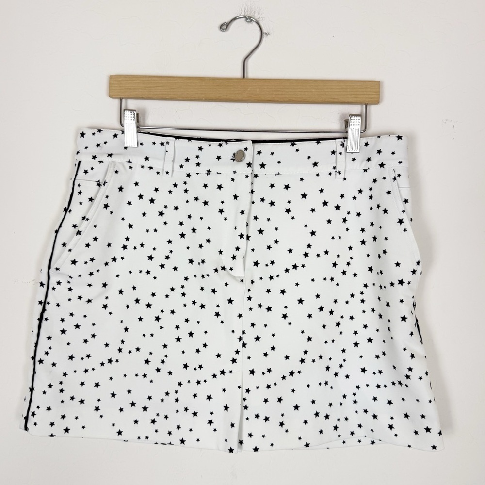 Lohla Starry Golf Skort white, black stars